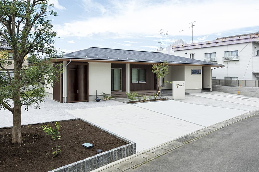 風が通り抜ける平屋