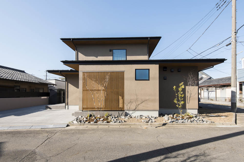 水平ラインが美しい和モダンな家